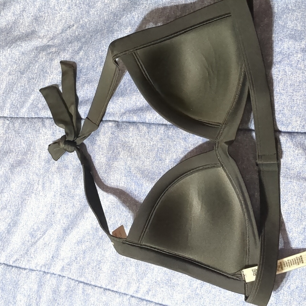 VS PINK PUSH-UP TRIANGLE BIKINI TOP Black XL - Picture 4 of 7